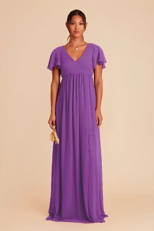 Hannah Empire Dress - Amethyst